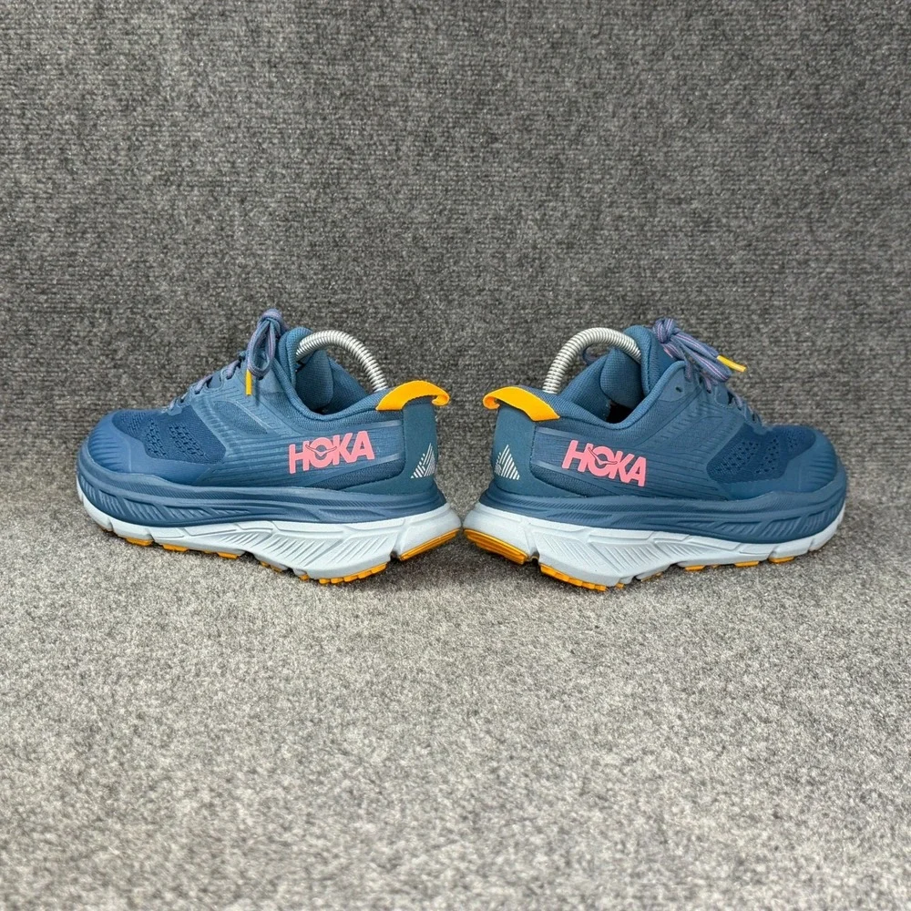 Hoka Stinson ATR 6 Trail Running Shoes Women's 8 Moroccan Blue Saffron Athletic
